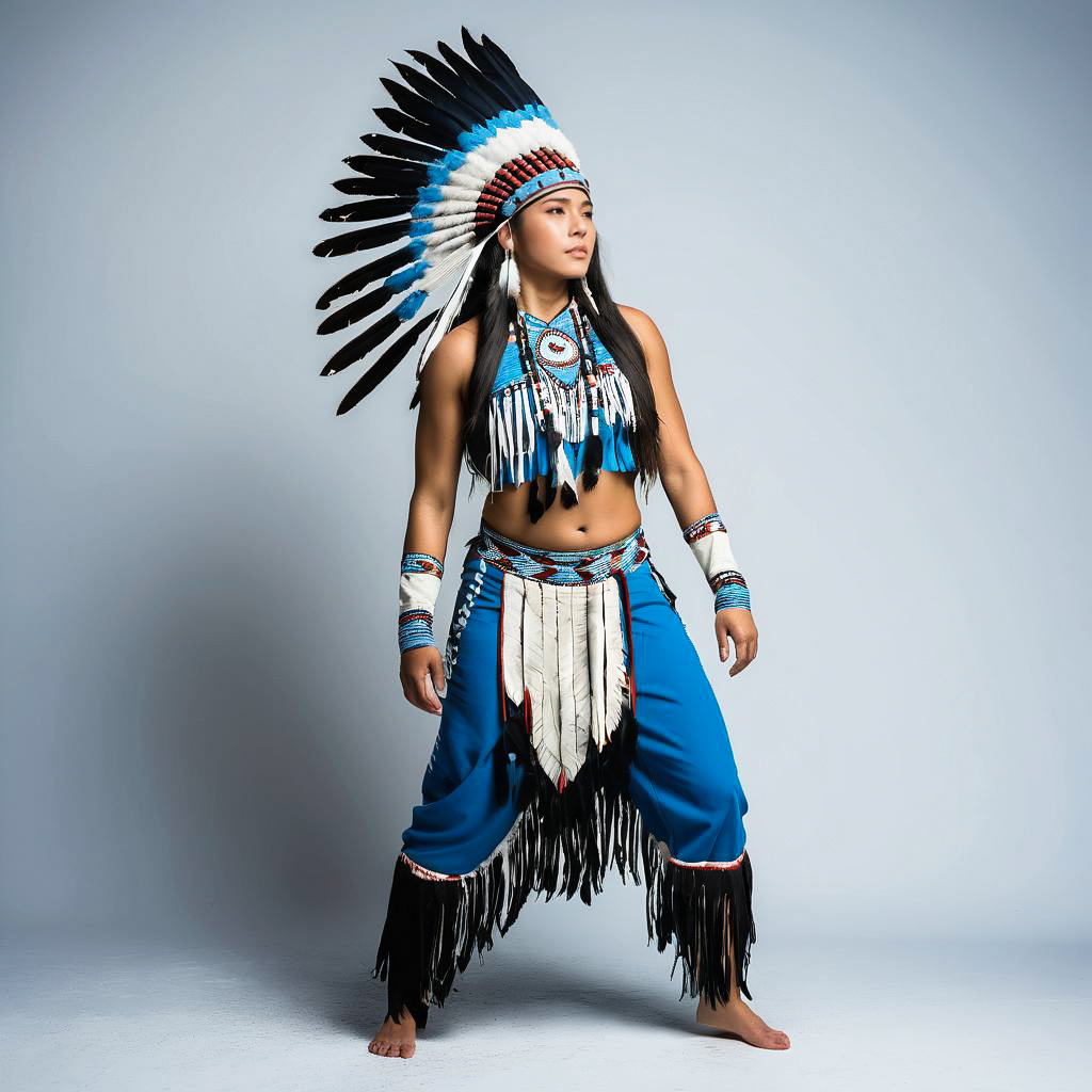 Serious Native Dancer in Regalia