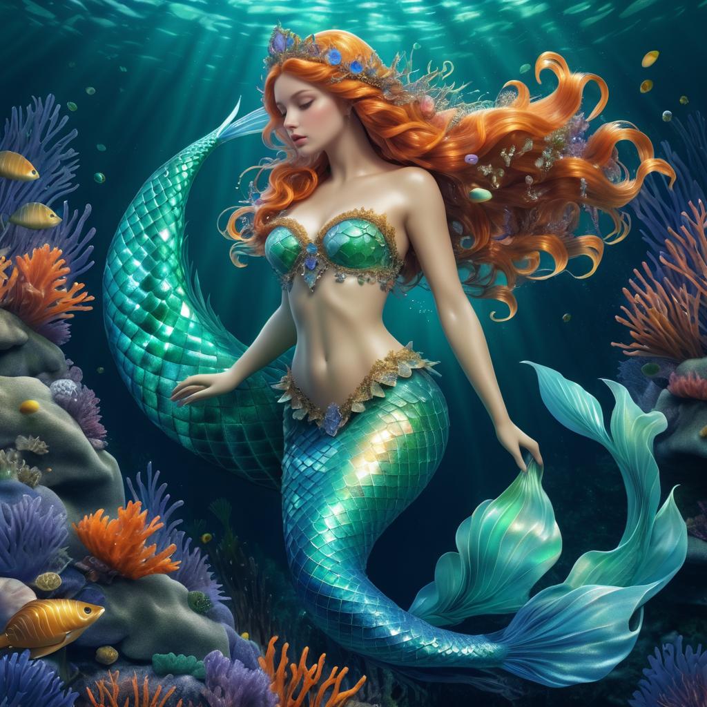 Stunning Realistic Mermaid Illustration