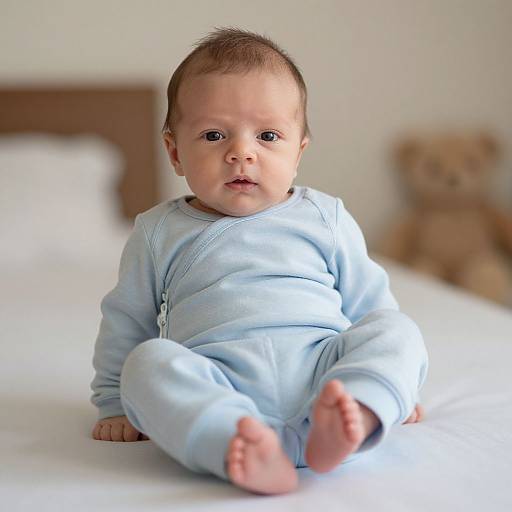 Realistic Newborn Baby in Pajamas