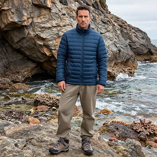 Rugged Explorer in Tech Jacket