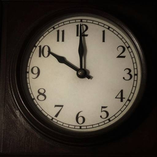 Eerie Vintage Clock Frozen in Time