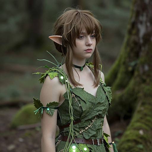 Forest Spirit Cosplay in Mossy Woods