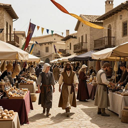 Fantasy Medieval Market Scene