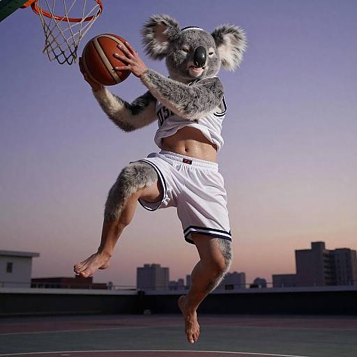 Dynamic Sports Portrait of Athletic Koala