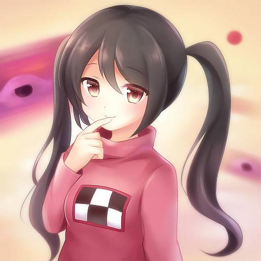 Illustration of Monoko, yume nikki in the style of Nikoo