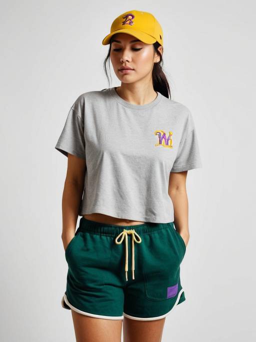 Casual Sporty Woman in Relaxed Outfit