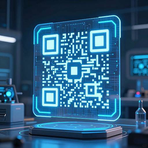 Futuristic AI QR Code Generator