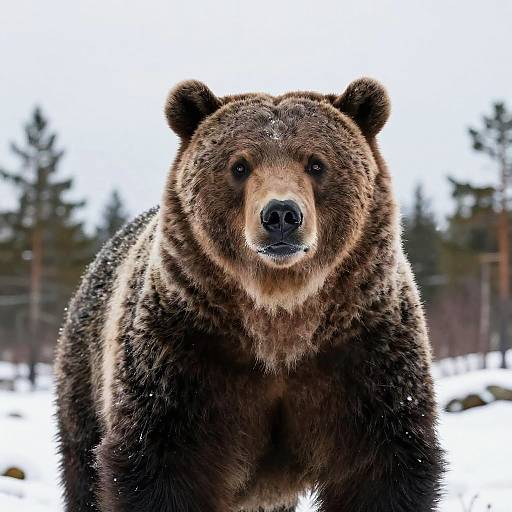 Putin on Grizzly Bear Portrait