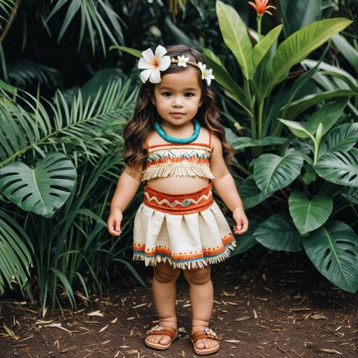 Realistic Infant Moana Costume Design