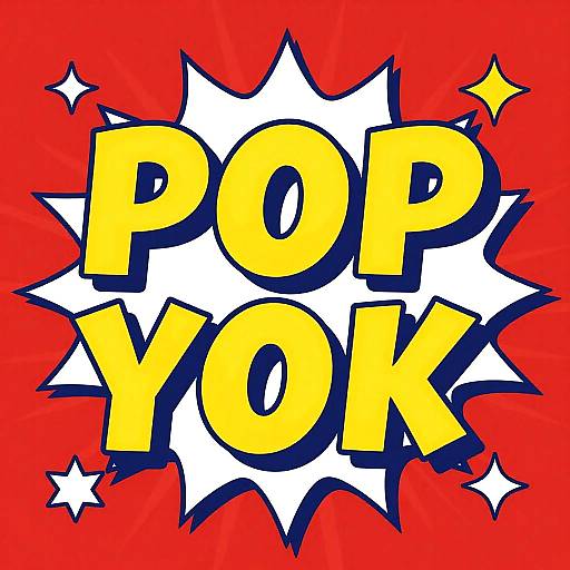 Colorful comic-style illustration with bold yellow 