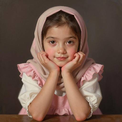 Charming Portrait of a Young Girl