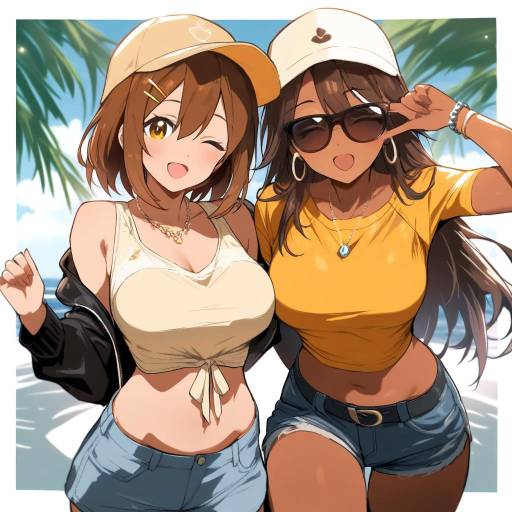 Cheerful Girls in Stylish Jewelry