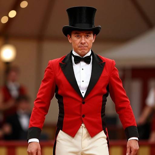 Circus Ring Leader in Vintage Attire