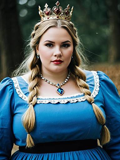 Plus-Size Supreme Alice in Blue Dress