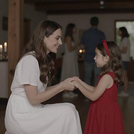 Heartwarming Moment in a Cozy Setting