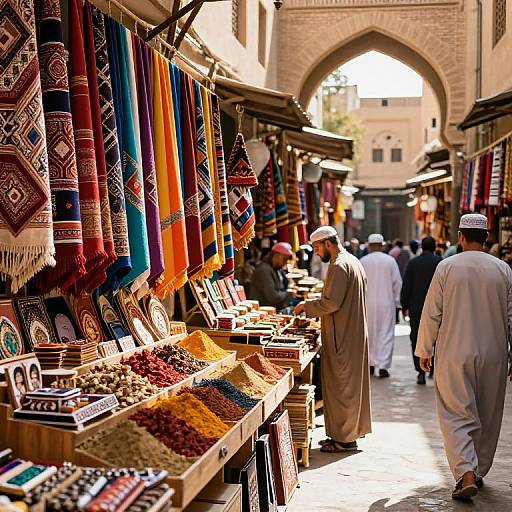Vibrant Islamic Market Scene