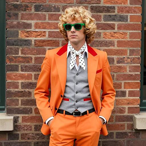 1970s Fancy Dress Urban Portrait