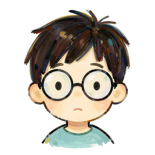 Minimalist Yoshitomo Nara-Inspired Child Illustration