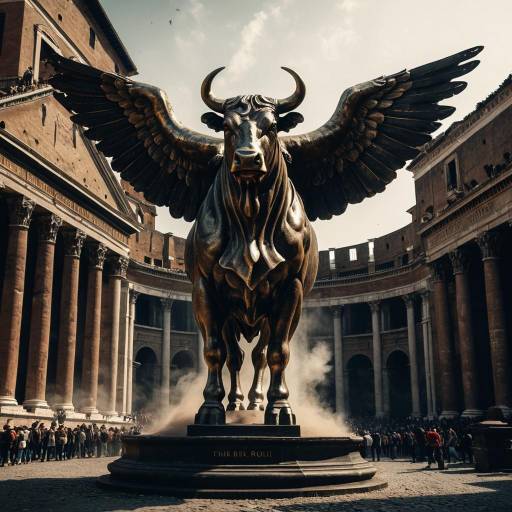 Majestic Bull of Rome in Stunning Details