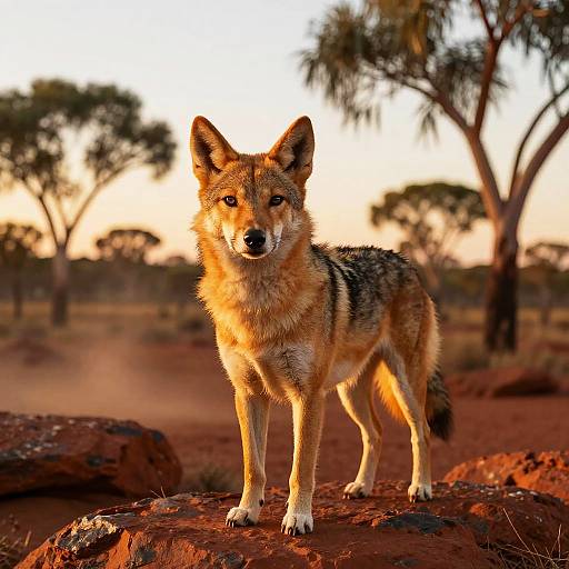 Fierce Dingo in Australian Outback