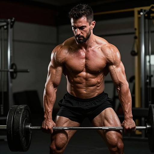 Latin Muscle Athlete Lifting Weights