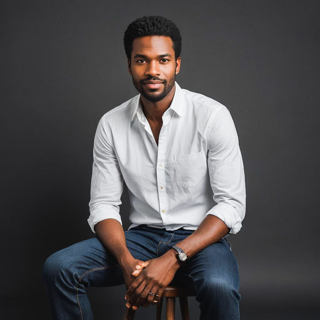 Elegant Studio Portrait of a Man