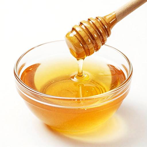 Bright Honey in Glass Bowl