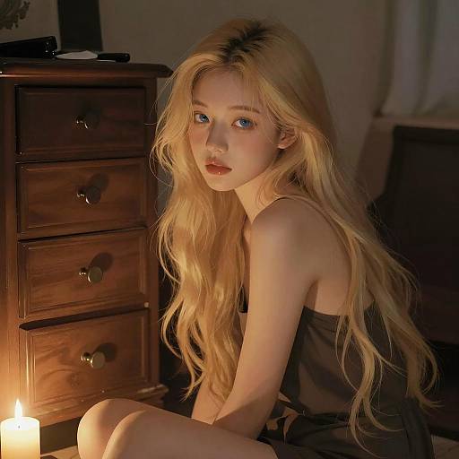 Atmospheric Portrait of a Young Woman