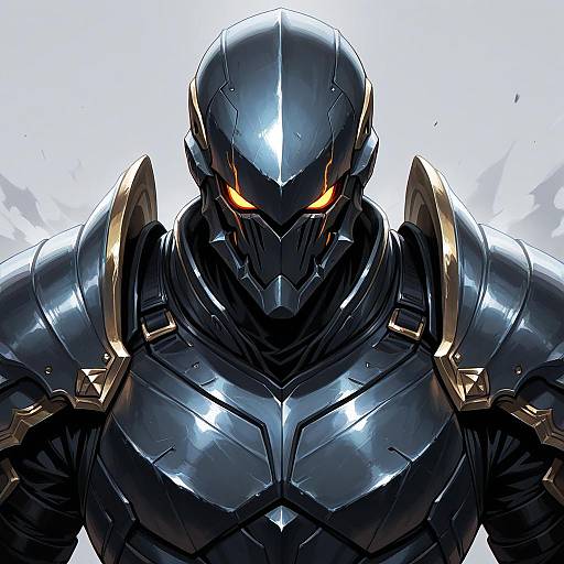 Armored Soldier Upper-Body Facing Viewer