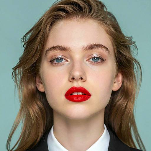 Close-Up Portrait of a Young Woman