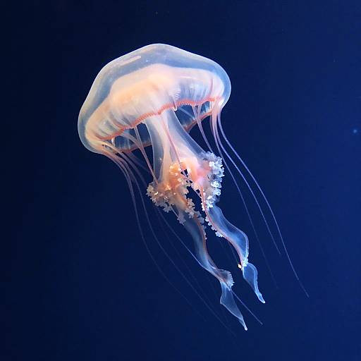 Hyper-Realistic Jellyfish Side View
