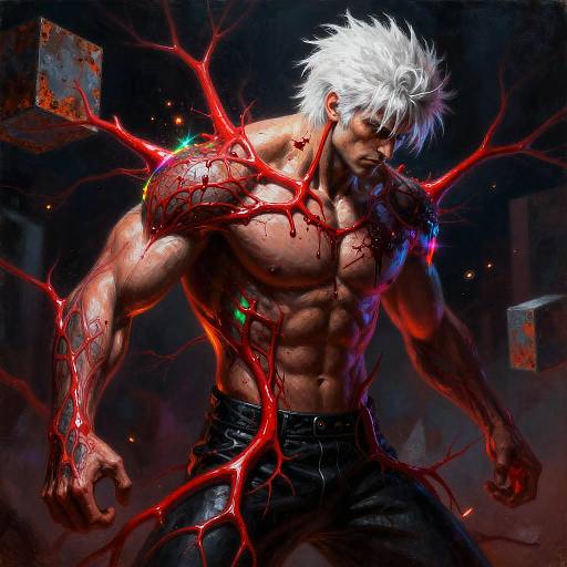 Ultra-Realistic Surreal Fighting Game Art