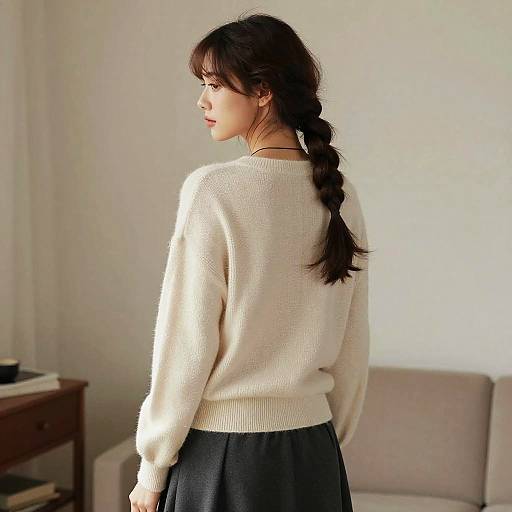 Twist Out Hairstyle in Cozy Studio