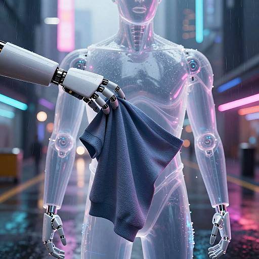 Cyberpunk Robotic Clothing Removal