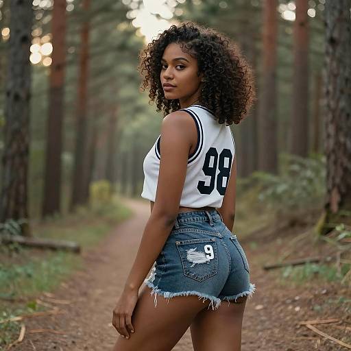 Cinematic Fashion Portrait in Nature