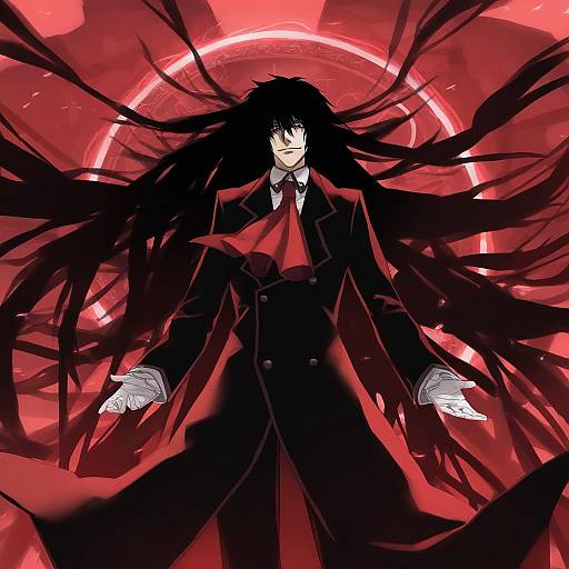 Illustration of Alucard (hellsing), hellsing in the style of Chorefuji