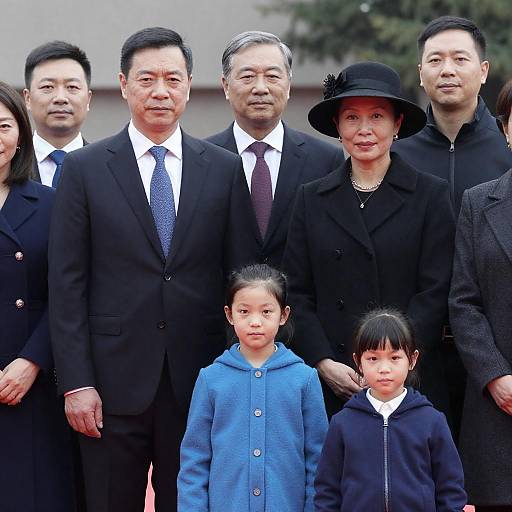 Winter Formal Family Group Portrait