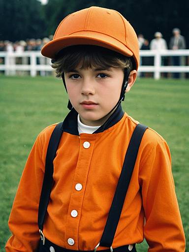 Youth Jockey Costume in Orange