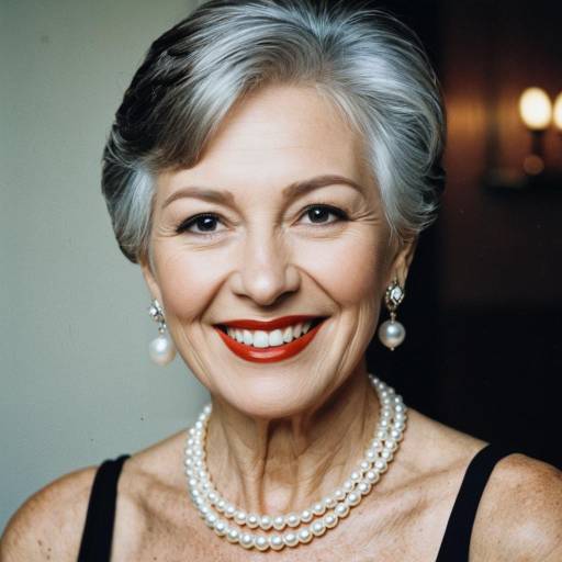 Elegant Short Hairstyle for Mature Women