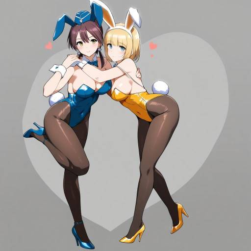 Playful Bunnies with Unique Styles