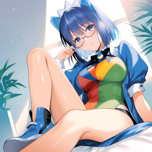 Illustration of 2k-tan, os-tan in the style of Saikawa yusa