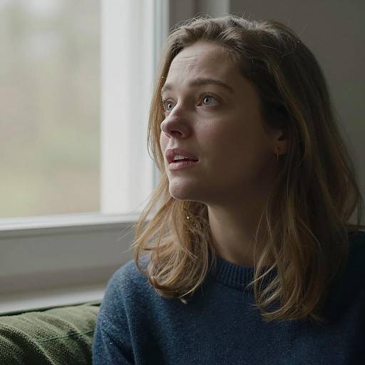Contemplative Woman by the Window