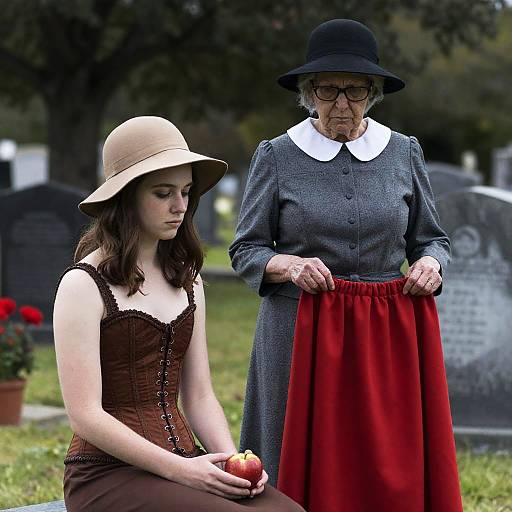 Mysterious Encounter in the Graveyard