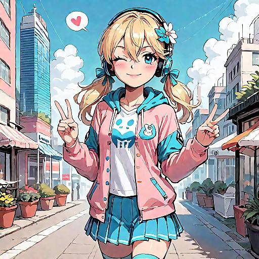 Masterpiece of Anime Character Outdoors