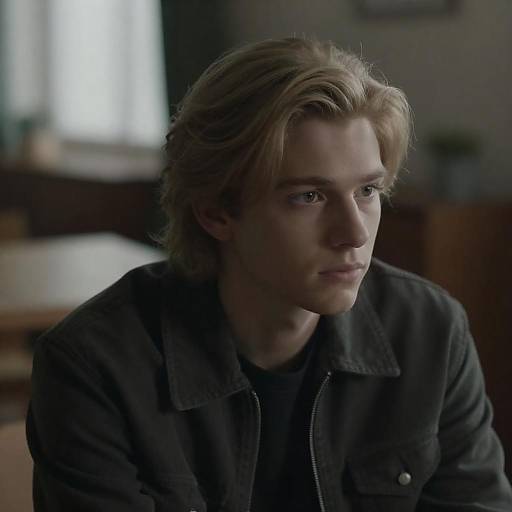 Intense Portrait of a Young Man