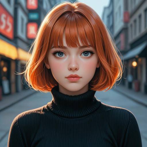 Realistic Portrait of a Freckled Girl