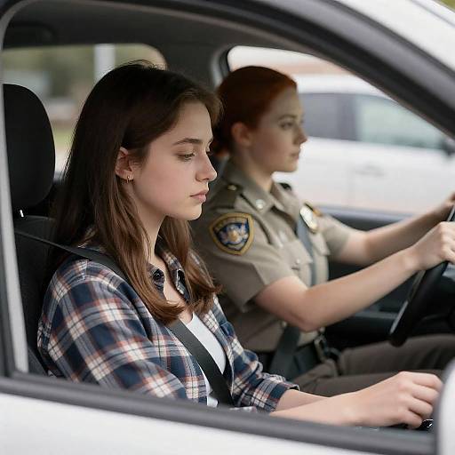 Candid Car Ride with Dynamic Duo