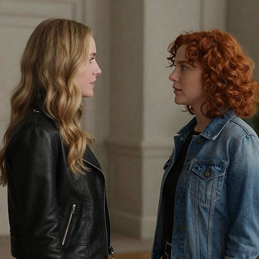 Intense Connection Between Two Women