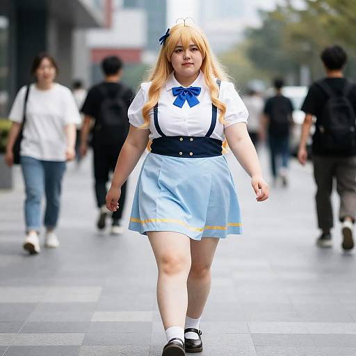 Plus Size Woman in Cosplay Costume