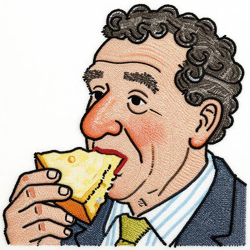 Children's Book Style Embroidery Motif